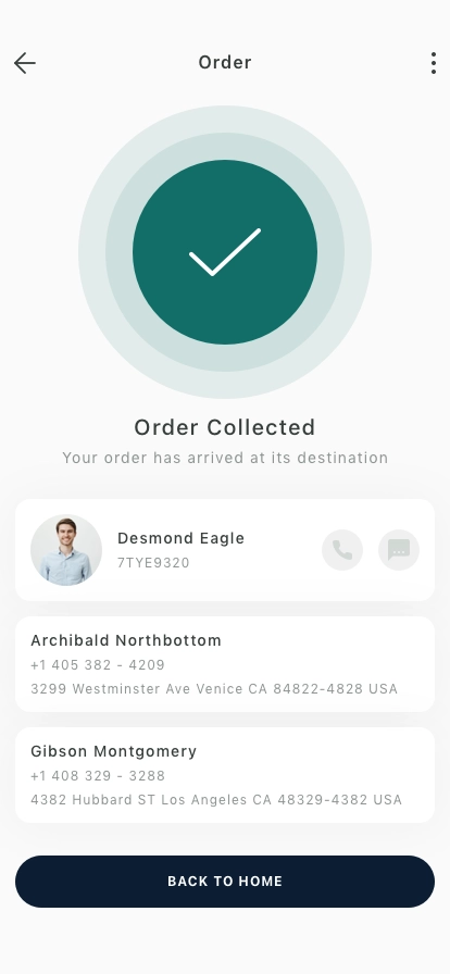 Package Delivery Mobile App UI Kit - Screenshot 4