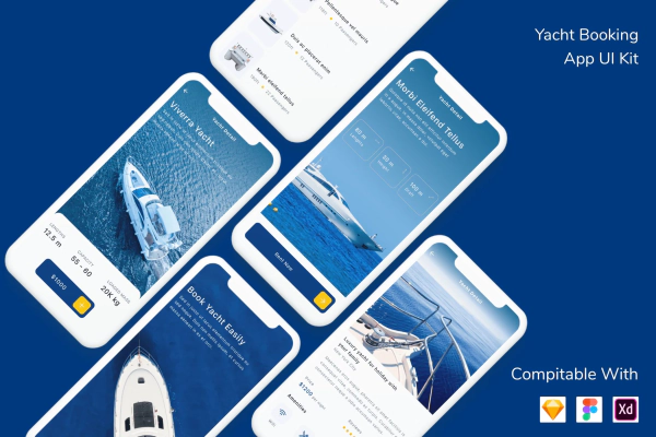Yacht Booking App UI Kit
