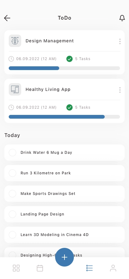 ToDo List Mobile App UI Kit - Screenshot 2