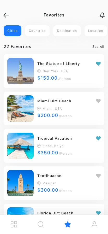 Travel & Tour Mobile App UI Kit - Screenshot 2