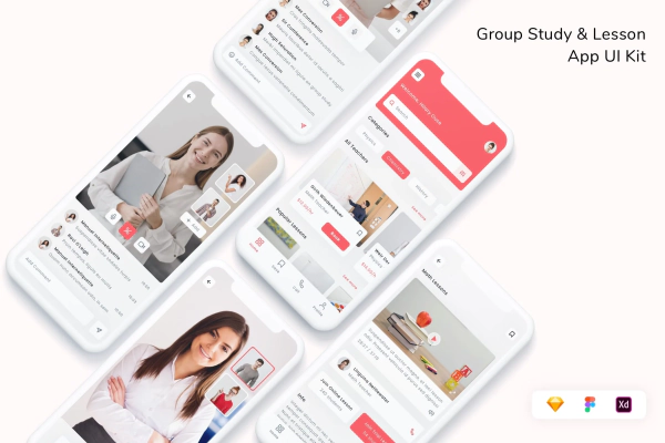 Group Study & Lesson App UI Kit