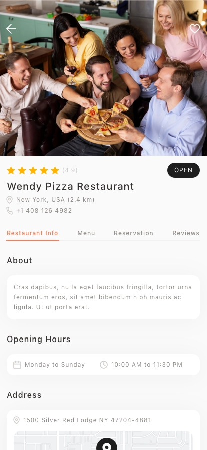 Pizza Delivery Mobile App UI Kit - Screenshot 3