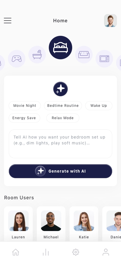 AI Smart Home Mobile App UI Kit - Screenshot 3