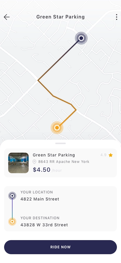 Parking Garage Finder Mobile App UI Kit - Screenshot 5