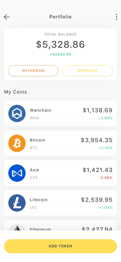 Crypto Wallet Mobile App UI Kit - Screenshot 2