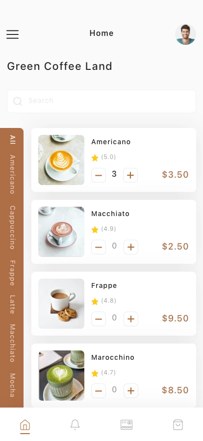 Coffee Delivery Mobile App UI Kit - Screenshot 1