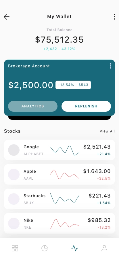 Money Manager Mobile App UI Kit - Screenshot 1