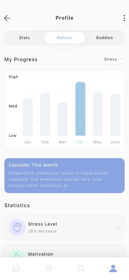 Wellness & Meditation Mobile App UI Kit - Screenshot 5