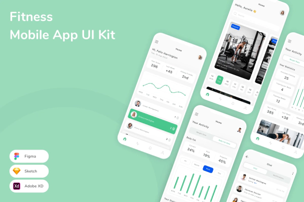 Fitness Mobile App UI Kit