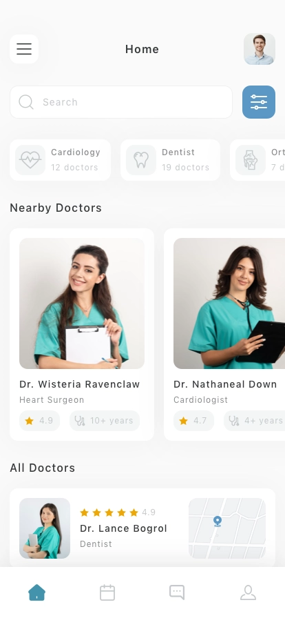 Doctor Consultation Mobile App UI Kit - Screenshot 1