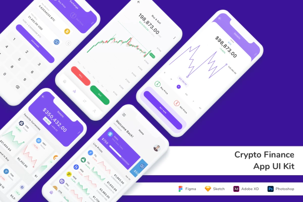 Crypto Finance App UI Kit