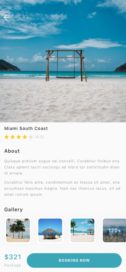 Travel Booking Mobile App UI Kit - Screenshot 5