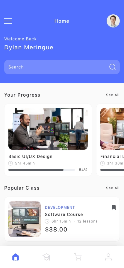 Knowledge Portal Mobile App UI Kit - Screenshot 1