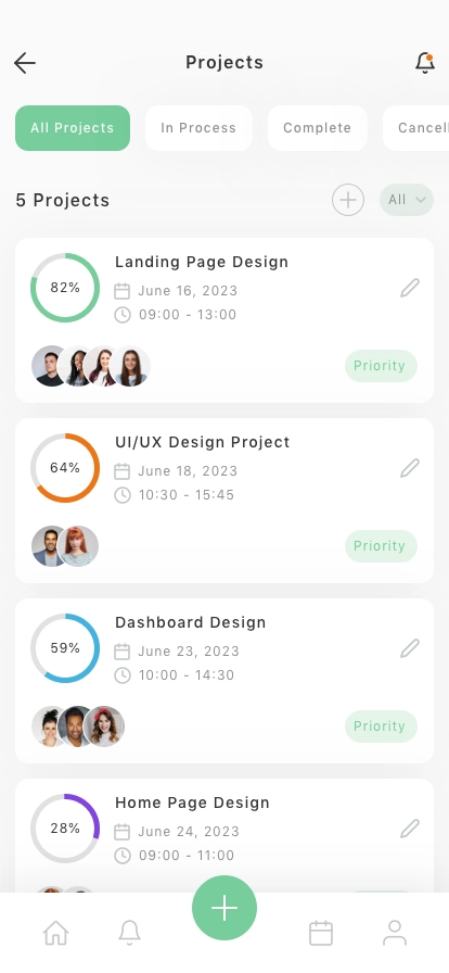 Work Management Mobile App UI Kit - Screenshot 3