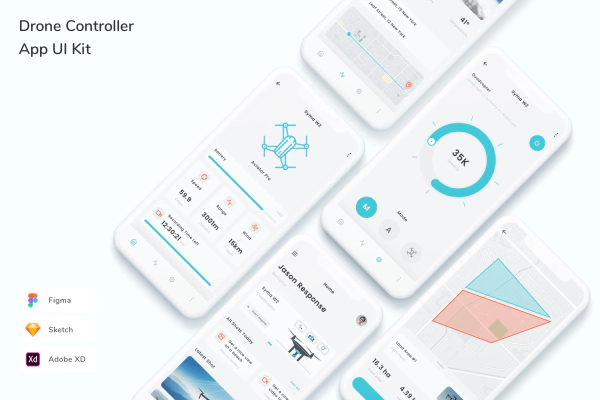 Drone Controller App UI Kit
