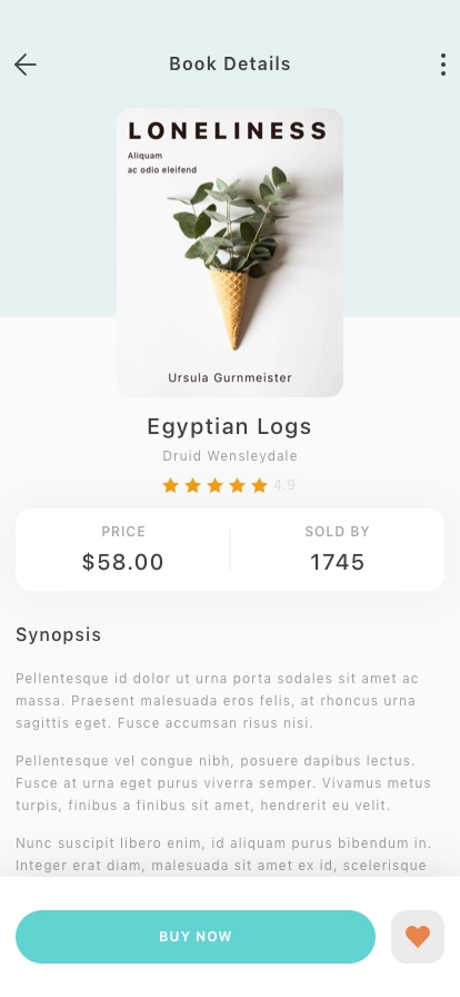 Book Store Mobile App UI Kit - Screenshot 3