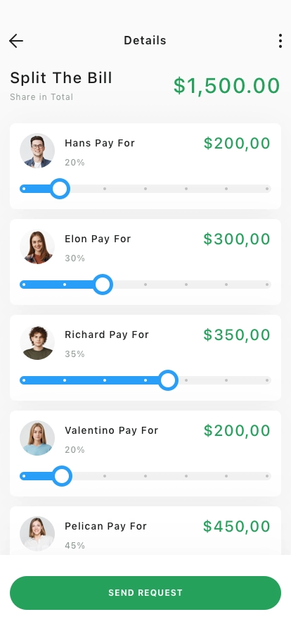 Bill Split App UI Kit - Screenshot 5