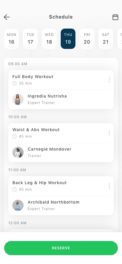 Fitness & Workout Mobile App UI Kit - Screenshot 3