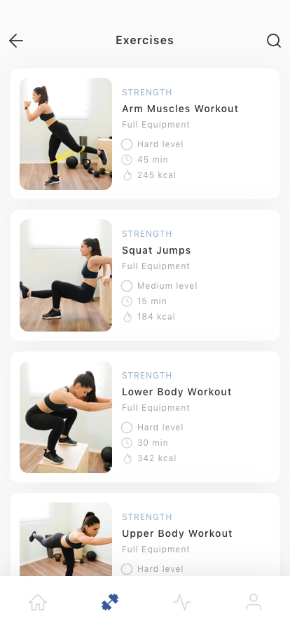 Exercise & Fitness Mobile App UI Kit - Screenshot 2