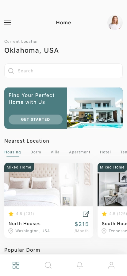 Real Estate Concept Mobile App UI Kit - Screenshot 1