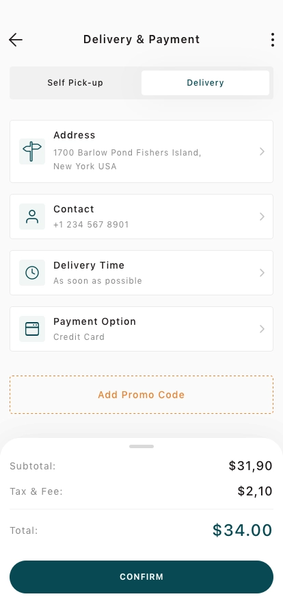 Coffee Shop Mobile App UI Kit - Screenshot 4