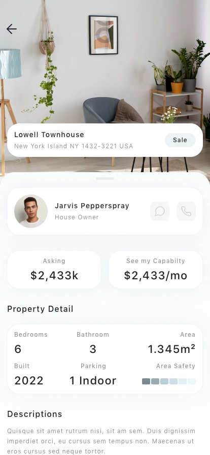 Real Estate Mobile App UI Kit - Screenshot 4