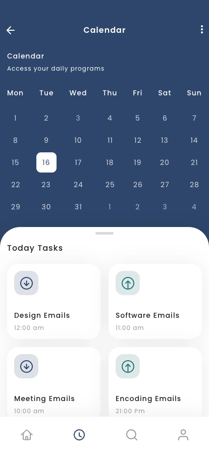 Calendar Pages Mobile App UI Kit - Screenshot 4