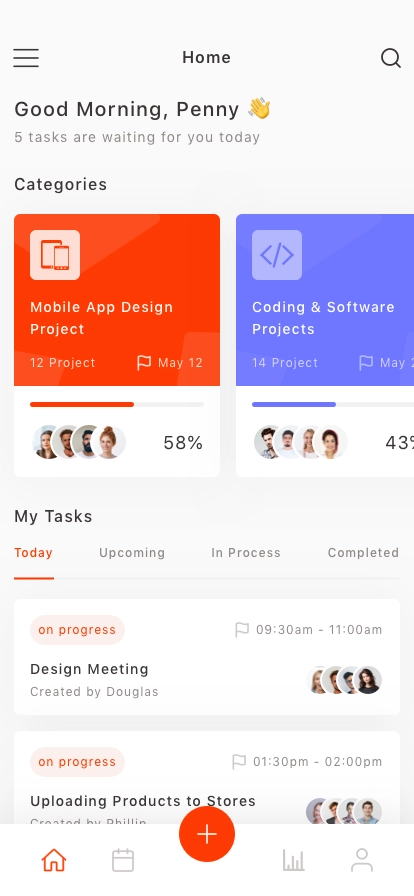 Task Management App UI Kit - Screenshot 1