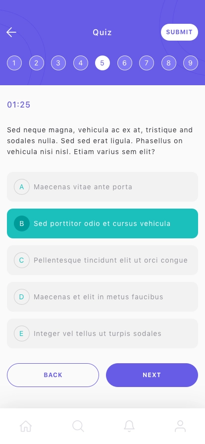 Online Learning Mobile App UI Kit - Screenshot 5