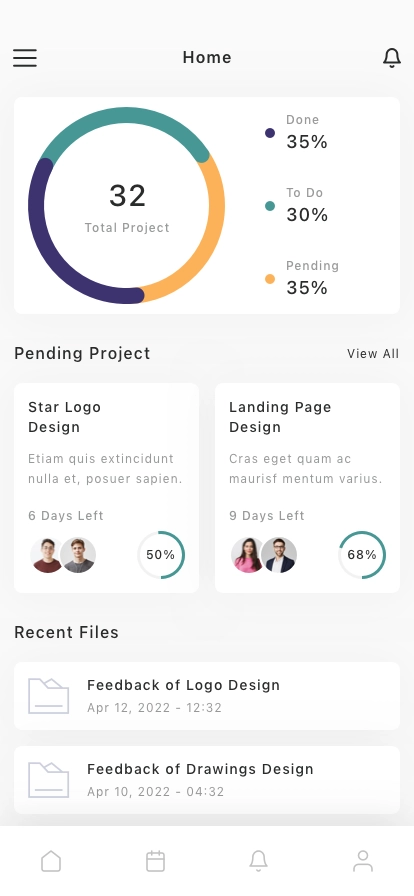 Task Planner & Management Mobile App UI Kit - Screenshot 1