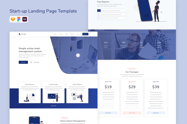 Start-up Landing Page Template