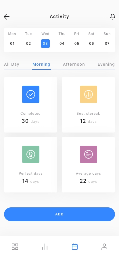 Goals Mobile App UI Kit - Screenshot 2