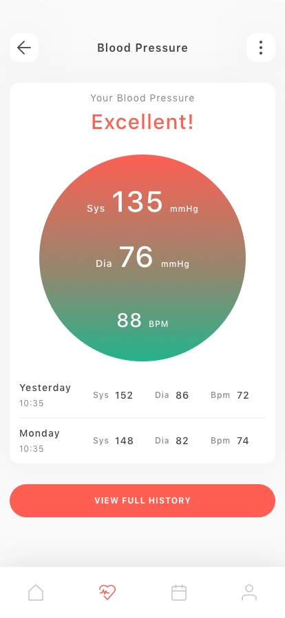 Blood Pressure Mobile App UI Kit - Screenshot 4