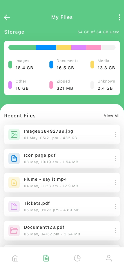 File Manager App UI Kit - Screenshot 3