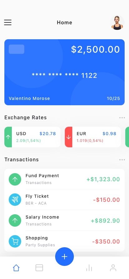 Financial Mobile App UI Kit - Screenshot 1
