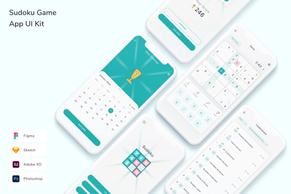 Sudoku Game App UI Kit