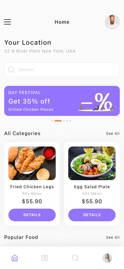 Food Order Mobile App UI Kit - Screenshot 1