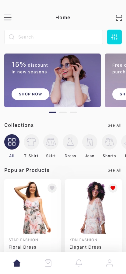 E-Commerce Mobile App UI Kit - Screenshot 1