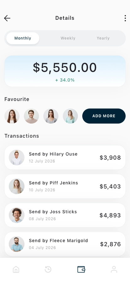 Wallet & Payments Mobile App UI Kit - Screenshot 4