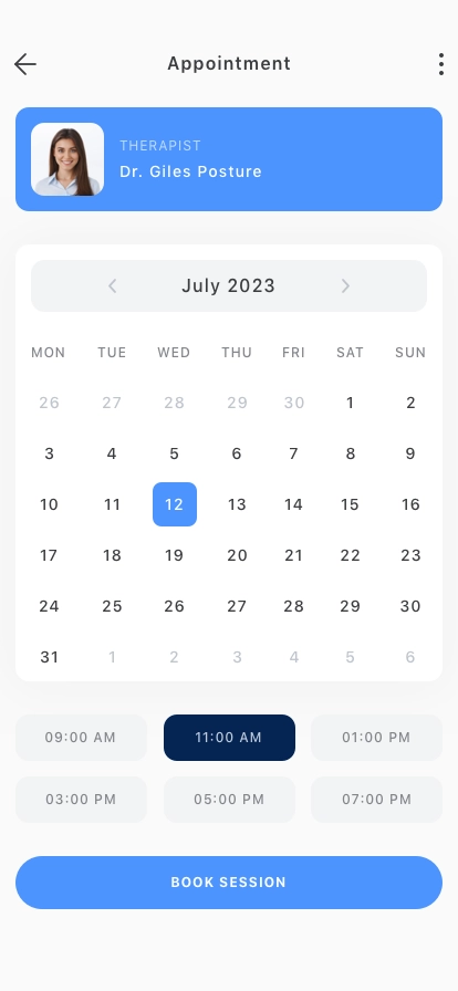 Online Therapy Mobile App UI Kit - Screenshot 5