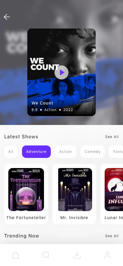 Movie Mobile App UI Kit - Screenshot 2