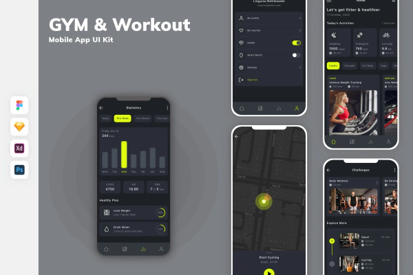 GYM & Workout Mobile App UI Kit