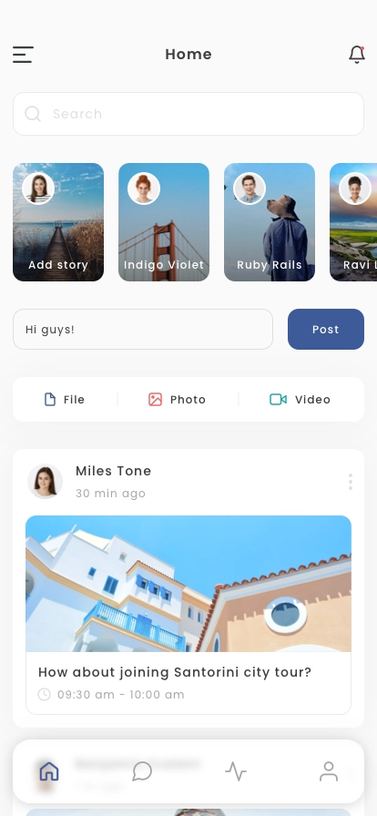 Social Network Mobile App UI Kit - Screenshot 1