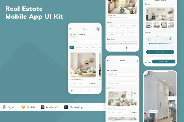 Real Estate Mobile App UI Kit
