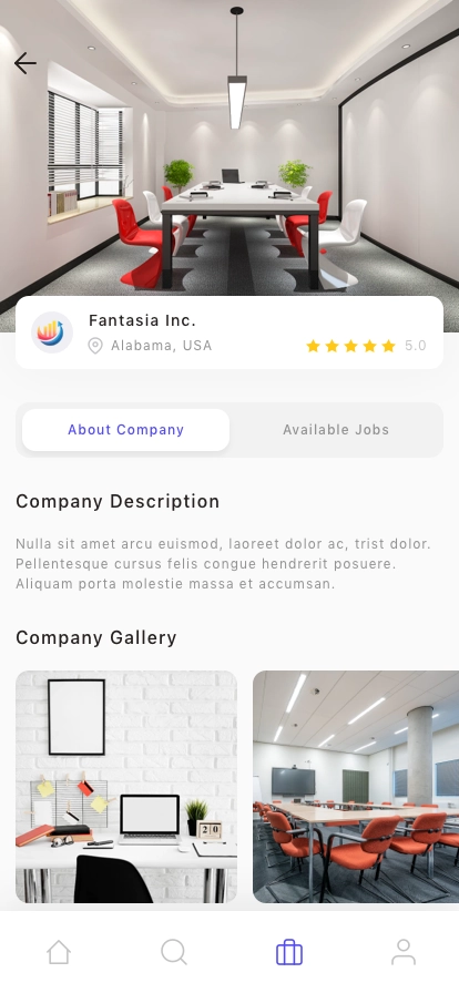 Job Finder Mobile App UI Kit - Screenshot 4