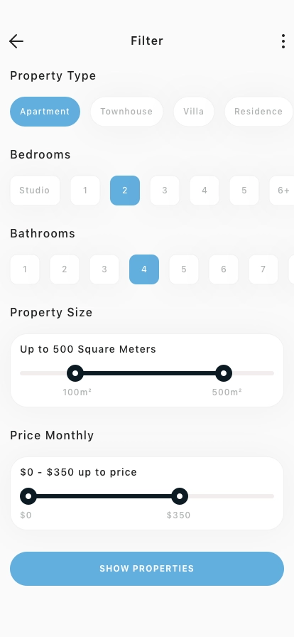 Property Rental Mobile App UI Kit - Screenshot 3