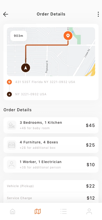 Shifting Service Mobile App UI Kit - Screenshot 4