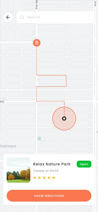 Maps & GPS Mobile App UI Kit for Figma, Sketch & XD | UIworkshop