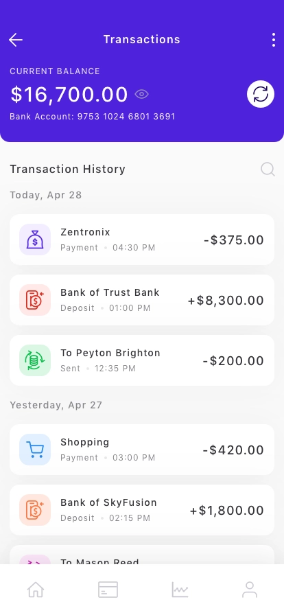 Fintech Mobile App UI Kit - Screenshot 4