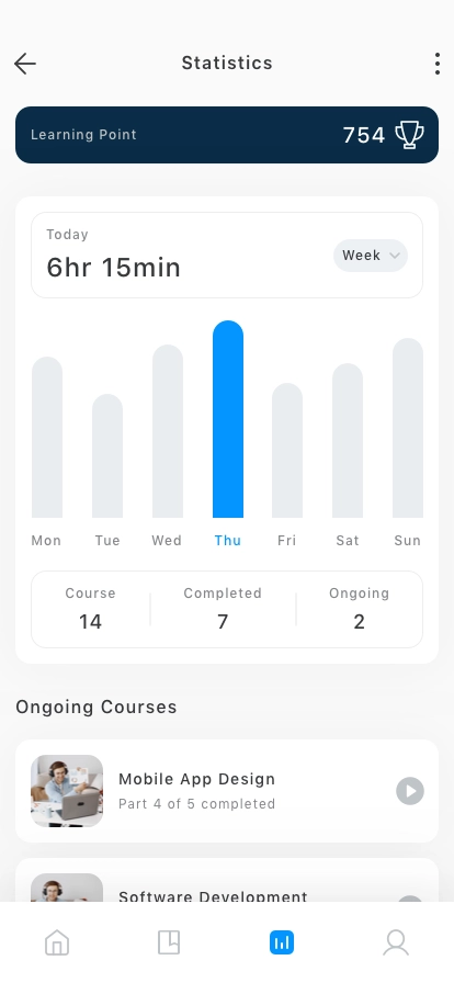 Online Learning Mobile App UI Kit - Screenshot 5